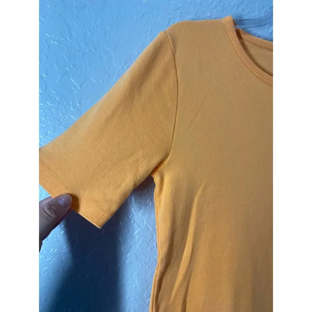 J. CREW perfect fit Short Sleeve Tshirt Melon Sz S